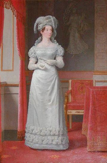 Christoffer Wilhelm Eckersberg Portrait of Marie Sophie of Hesse-Kassel Queen consort of Denmark oil painting picture
